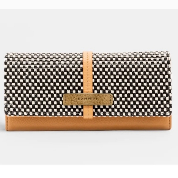 Hammitt Benjamin Wallet Slim California Sunday/Brushed Gold - Picture 1 of 8